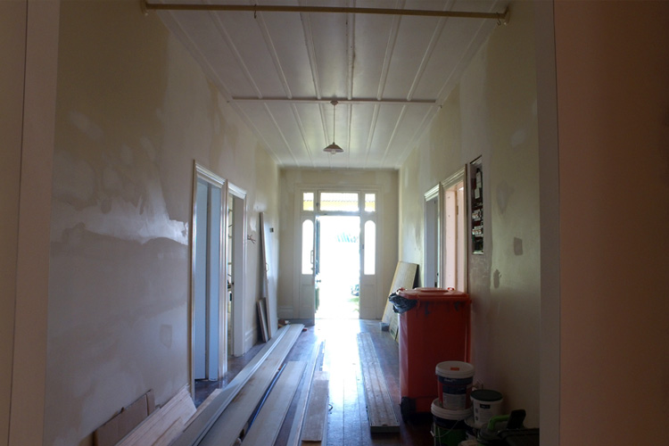Hallway before renovation